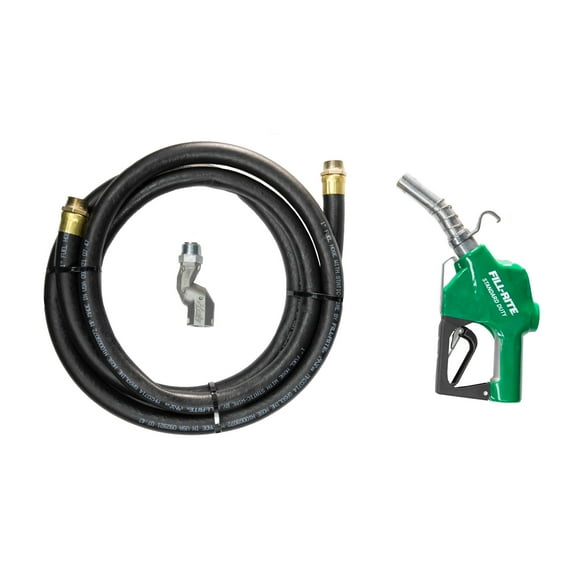 Fill-Rite FRBN100HAS 1" x 20' Fuel Transfer Discharge Hose w/Automatic Nozzle (Green), & Swivel
