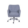 thumbnail image 1 of Serta Ashland Ergonomic Home Office Chair with Memory Foam Cushioning Chrome-Finished Stainless Steel Base, 360-Degree Mobility, Fabric, Gray, 1 of 4