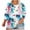 Z15-White women tops, variant on QETYUW Plus Size Tops for Women 3/4 Length Sleeve T-Shirts Crew Neck Loose Fit Tshirts Hawaiian Graphic Tees Beach Vacation Shirts