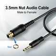thumbnail image 4 of 3.5mm Plugs Extension Auxiliary 3.5 mm Male to Female Locking Nut Panel Mount Cable Threaded Fixing Connectors, 4 of 7