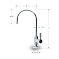 thumbnail image 2 of APEC FAUCET-CD-GB Kitchen Drinking Water Ceramic Disc Luxury Designer Faucet, Non-Air Gap & Lead Free, Gloss Black, 2 of 2