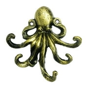 Famure Octopus Key Holder - Octopus Wall Sculpture Decorative Key Holder - Heavy Duty Wall Mounted Towel Hooks Key Hanger,Vintage Wall Decor for Home Office