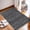 Black, variant on 2x3 Entryway Rug Washable - Moroccan Small Area Rugs for Entryway Low Pile Indoor Mat Non Slip with Rubber Backing Thin Area Rug Pet Friendly for Front Door Kitchen Bedroom 2x3 Geo Grey