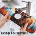 thumbnail image 6 of Pofeuu Oil Painting Style Iceberg Yak Print Splash Guard for Sink Faucet Sink Gadgets-Splash Guard Behind Faucet Drip Catcher for Kitchen, Bathroom,Sink Mat, 6 of 7