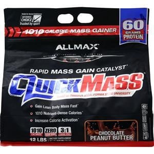 AllMax Quick Mass, Peanut Butter Chocolate, 12 Lb