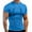 Blue, variant on Sngxgn Men Mens T Shirts Short Sleeve Slim Fit Stretch Workout Ribbed Knit Tee Shirts(Blue,XXL)