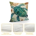 thumbnail image 4 of COMIO  Sea Turtle Throw Pillow Case Mediterranean Style Sea Theme Decorative Square Cushion Cover for Pillow Inserts, 4 of 5
