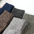 thumbnail image 3 of Qarigey 1 par de calcetines para hombre, medias antideslizantes para clima frío de invierno, calentador de pies cómodo, calzado de vestir de tubo Accesorios de calzado Café Qarigey AP013277-03, 3 of 6