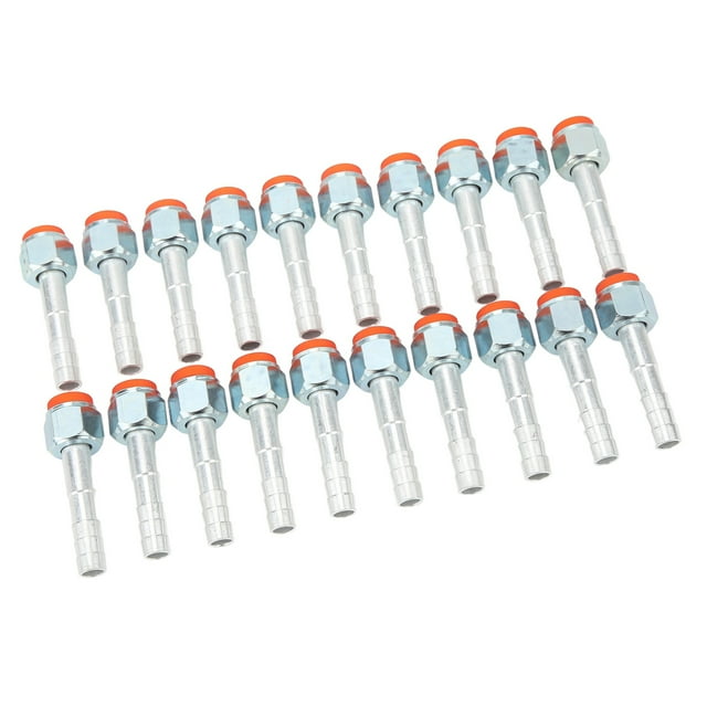 Refrigerant Hose Barb Connector, High Strength Rustproof Rugged Structure Aluminum AC Hose Barb Fitting Straight Universal For Cars For Engineering Vehicles 1/2in