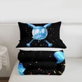 thumbnail image 5 of Erosebridal Blue Ice Cream Drip Twin Comforter Sets,Baseball Print Bedding Set For Kids Boys,Reversible,2-Piece, 5 of 7