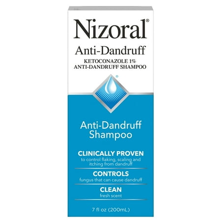 Nizoral Anti-Dandruff Shampoo with 1% Ketoconazole, Fresh Scent, 7 Fl Oz