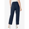 thumbnail image 2 of Roaman's Women's Plus Size Soft Knit Straight-Leg Capri Pant, 2 of 3