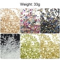 thumbnail image 3 of Unique Bargains 33g Crushed Glass Chips 6 Colors 1-3mm, Bright Color Series, 3 of 5