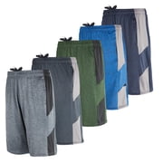 Real Essentials 5 Pack: Men's Dry-Fit Sweat Resistant Active Athletic Performance