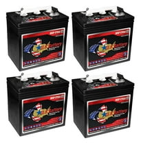 x4 | US Battery 6 Volt 208 Ah Deep Cycle Battery ~ Replaces Trojan T-605 T605