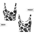 thumbnail image 5 of Picia Hand Drawn Tomatoes Sports Bra for Women,Padded Strappy Sports Bras Medium Support Yoga Bra with Removable Cups,Running Yoga Bra-, 5 of 9