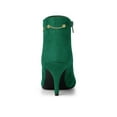 thumbnail image 2 of BLISSFUL STEP Women's Pointy Toe Zipper Stiletto Heeled Ankle Booties, 2 of 7