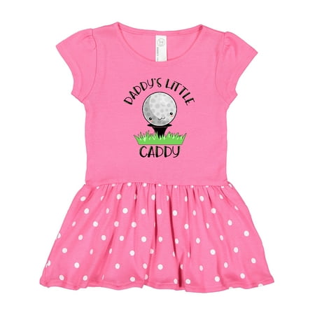 

Inktastic Daddy s Little Caddy Cute Golf Ball Gift Toddler Girl Dress