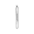 thumbnail image 2 of 925 Sterling Silver Rhodium Plated Rhodium Round Textured Hoop Earrings Hoop Earring for Women, 2 of 2