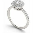 thumbnail image 2 of 7/8 Carat T.W. Diamond Double Halo 14kt White Gold Engagement Ring, 2 of 5