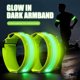 thumbnail image 3 of 2 brazaletes luminosos LED de alta visibilidad, reflectantes y de seguridad, ajustables para exteriores, para caminar, correr y andar en bicicleta., 3 of 8