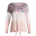 thumbnail image 3 of Fesfesfes Women Sweaters Crewneck Stripe Print Knit Tops Casual Long Sleeves Sweater Tops Under $10, 3 of 9