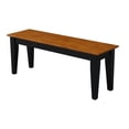 thumbnail image 1 of International Concepts Shaker Dining Bench in Black and Soft Cherry, 1 of 6