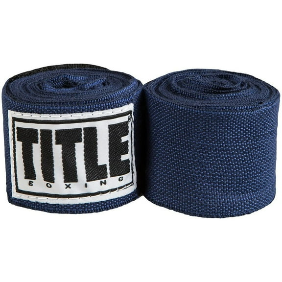 Title Boxing 180" Semi Elastic Mexican Handwraps - Navy