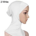thumbnail image 7 of Walbest Soft Muslim Full Cover Inner Hijab Cap Solid Color Underscarf Neck Head Bonnet Hat, 7 of 7