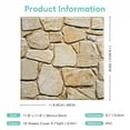 thumbnail image 6 of 3D Tile Stickers, 3D Faux Stone Textures, Matte, 30cm x 30cm, Water and Mold Resistant, for Living Room, Kitchen Wall Update, 6 of 9
