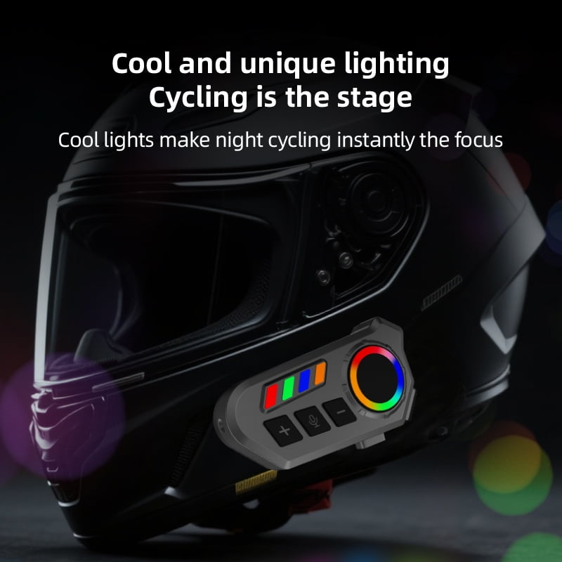 Bluetooth Helmet Speakers, Motorcycle Headphones With Mic, Helmet Intercom, HiFi Sound Wireless Helmet Headset for Cycling, Riding, Camping