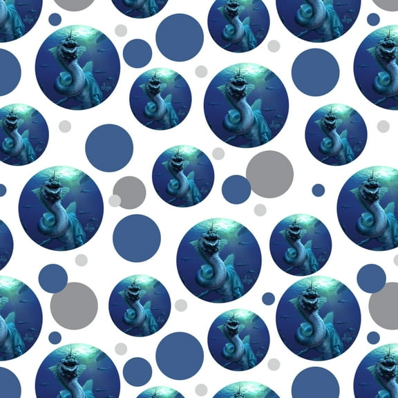 Sea Serpent Ocean Monster Dragon Fantasy Premium Gift Wrap Wrapping Paper Roll