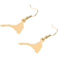 thumbnail image 1 of ORUYROP Smooth Eritrean Map Necklace Pendants Gold Color Jewelry Ethiopian Eritreans, 1 of 4