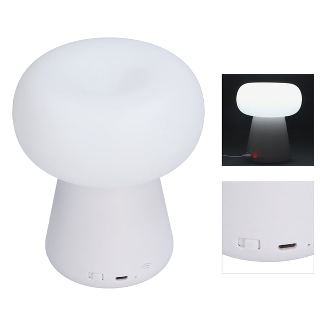 Peahefy Champignon en Forme de Capteur Lumière Télécommande Innovante USB Alimenté Lampe Ambiante