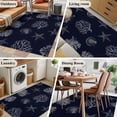 thumbnail image 6 of Area Rugs for Living Room 4x6 Ft, Coral Coastal Non Slip Area Rugs for Kitchen Bedroom Entryway, Watercolor Beach Nautical Shells Starfish Washable Carpet Runner Rug Floor Mats for Bedroom, 6 of 9