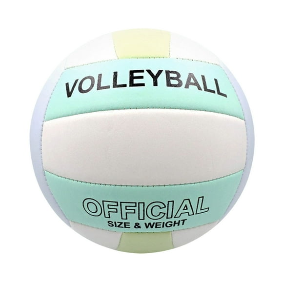 Fiudx Balón de Voleibol Suave, Material de Pvc Duradero, Diseño Impermeable, Talla Oficial 5 para Entrenamiento, Uso En Interiores y Exteriores, Ideal para Divertirse En La Playa, Regalo Perfecto par