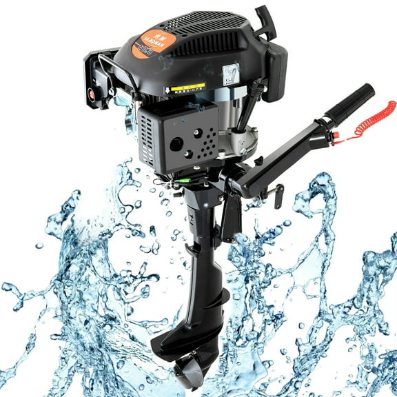 6HP 4 Stroke Outboard Engine Motor Single Cylinder Fishing Boat Motor 2500Rpm 9N.m/2500rpm