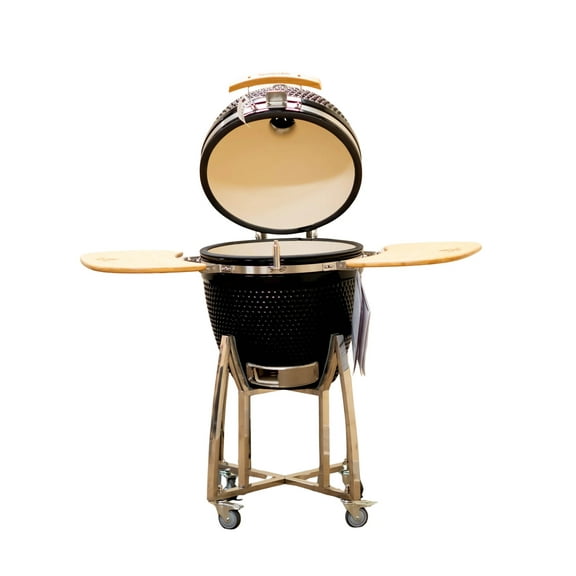 Comfortbilt 21" Ceramic Charcoal Smoker Grill Black