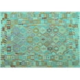 thumbnail image 1 of Ahgly Company Indoor Rectangle Abstract Light Blue Contemporary Area Rugs, 3' x 5', 1 of 4