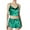 B-Green, variant on 2025 Women Pajama Sets Women Casual Lapel Button Pajamas Women Plaid Print Two Piece Pj Sets for Women Shorts Long Sleeve Pajamas Sleepwear