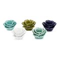 thumbnail image 1 of IMAX A0525700 April Flowers Ceramic Votives, Multi-Color - Set of 5, 1 of 1