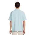 thumbnail image 3 of Cafe Luna Men’s Panel Woven Shirt with Short Sleeves, Sizes S-3XL, 3 of 5