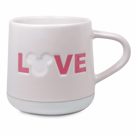 

Disney Parks Pink Mickey Icon Love Ceramic Coffee Mug New