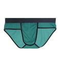 thumbnail image 2 of zeranth Men Briefs Transparent Mesh Perspective U-convex Panties Low-rise Quick Drying Breathable Fine Routing Briefs, 2 of 7