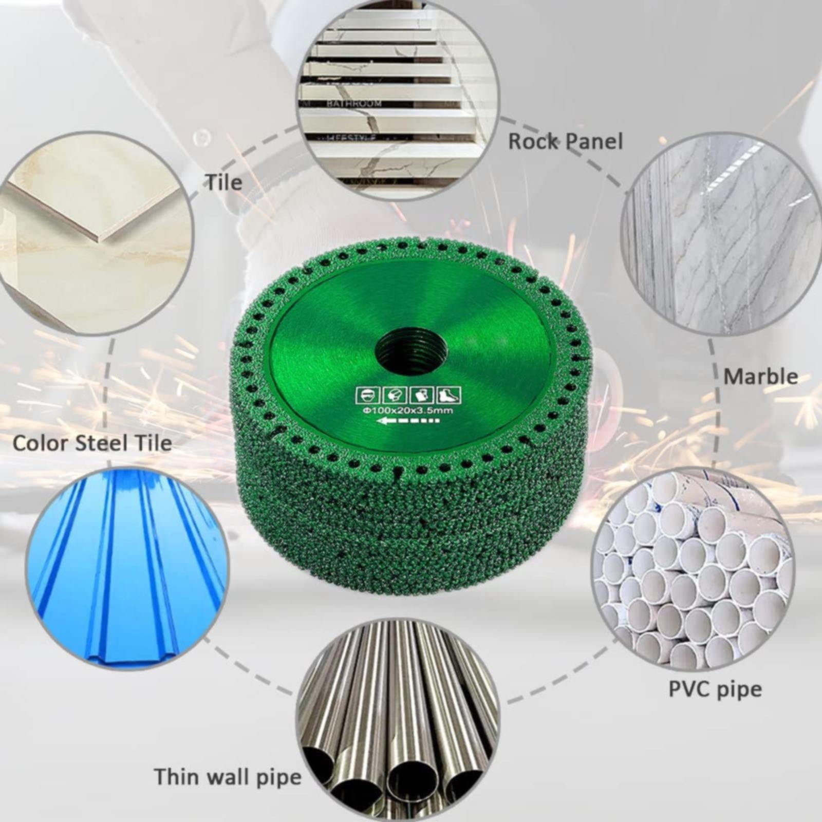 SLUOHZXI Indestructible Disc for Angle Grinder, Inner Hole 0.78 Inch, Diameter 4 Inch Glass Cutting Disc Ultra-Thin, Cut Everything in Seconds