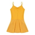 thumbnail image 3 of Aislor Girls Hollow Back Camisole Gymnastics Dance Leotards Ballet Tutu Dress 3-16 Yellow 5-6, 3 of 7