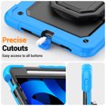 thumbnail image 7 of for iPad Pro 11 inch Case (2022/2021/2020/2018), 360 Rotating Shockproof Cover with Stand, Handle, Shoulder Strap, Sky Blue, 7 of 7
