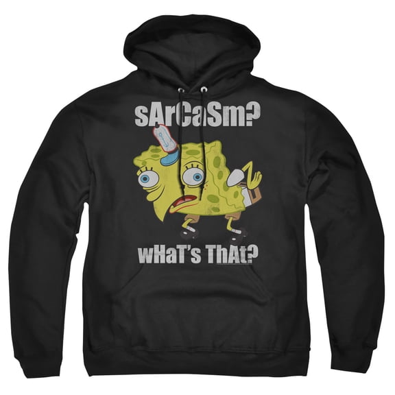 Spongebob Sarcasm Meme Unisex Adult Pull-Over Hoodie