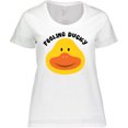 thumbnail image 3 of Inktastic Duck Feeling Ducky Women's Plus Size T-Shirt, 3 of 5
