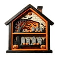 thumbnail image 3 of Halloween Table Decorations Pumpkin Ghost Haunted House Wooden Block Sign Halloween Tiered Tray Decor Centerpieces for Home Shelf Desk Mantel Tabletop Party Decor, 3 of 6